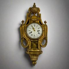Cronier Paris Louis XVI Period Gilt Bronze Wall Clock France circa 1790 - 4428914