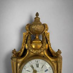 Cronier Paris Louis XVI Period Gilt Bronze Wall Clock France circa 1790 - 4428916