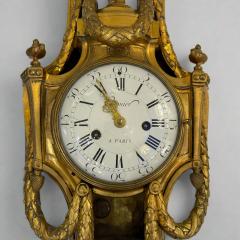 Cronier Paris Louis XVI Period Gilt Bronze Wall Clock France circa 1790 - 4428917