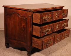 Crossbow Commode Chest Of Drawers In Walnut 18 Century Louis XV - 2874342