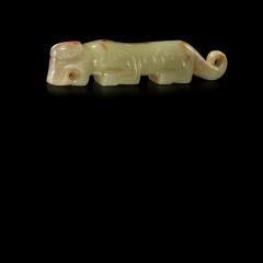 Crouching Beast Tiger Pendant Late Shang Period - 3579377