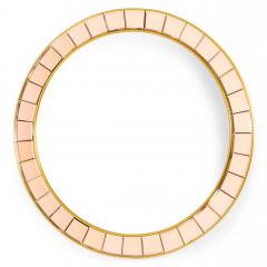 Crystal Arte Mid Century Round Wall Mirror - 1861027