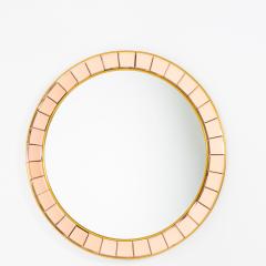 Crystal Arte Mid Century Round Wall Mirror - 1861034