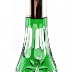 Crystal Decanter Emerald to Clear Brilliant Cut Sterling Neck - 139720