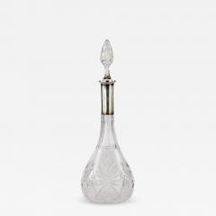 Crystal Decanter With Silver Mounted Neck Germany - 4823964