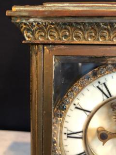 Crystal Face and Pendulum Clock Made by Ansonia Clock of New York - 2975615