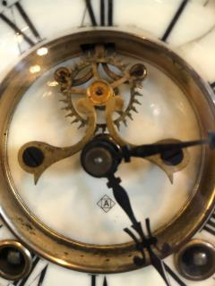 Crystal Face and Pendulum Clock Made by Ansonia Clock of New York - 2975616