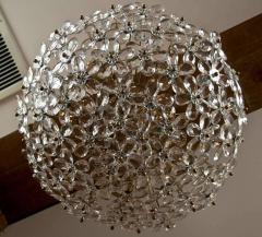 Crystal Faceted Floral Ceiling Light - 881834