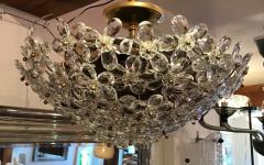 Crystal Faceted Floral Ceiling Light - 881835