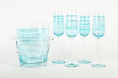 Crystal Ice Bucket w Glasses 5 Pcs - 236557