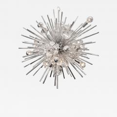 Crystal Sputnik Chandelier with Nickel Telescopes - 3116128