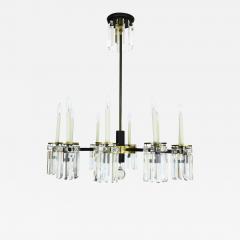 Crystal and Brass Regency Moderne Chandelier - 470271