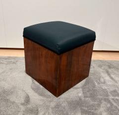 Cubic Art Deco Stool Walnut Veneer France circa 1930 - 2972931