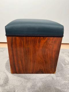 Cubic Art Deco Stool Walnut Veneer France circa 1930 - 2972933