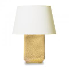 Cubic Late Art Deco Table Lamp in Craquel Ivory Glaze - 3092284