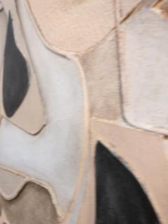 Cubist Mixed Media Framed Painting on Board - 4361414