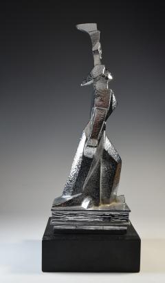 Cubist Monument Bronze Sculpture Woman with a Torch - 1809108