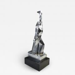 Cubist Monument Bronze Sculpture Woman with a Torch - 1901809