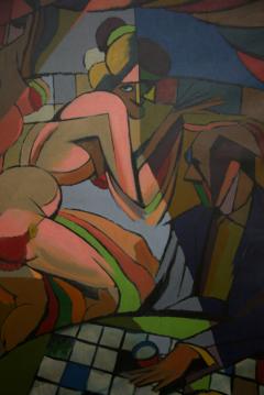 Cubist Nightclub Painting - 95847