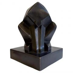 Cubist Sculpture Monkey by J el Martel 1935 Signed - 4548463