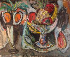 Cubist Still Life with Fruits Unsigned California c 1925 - 3521716