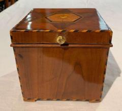 Cuboid Jewelry Box Walnut Ebony Mother of Pearl Austria Vienna circa 1830 - 1612322