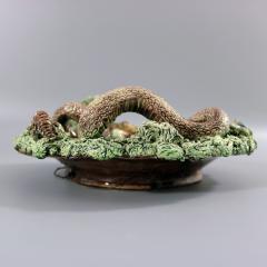 Cuhna Palissy Majolica Lizard and Snake Plate - 2540747