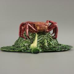 Cunha Palissy Majolica Crab Wallpocket - 2505816