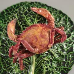 Cunha Palissy Majolica Crab Wallpocket - 2505818