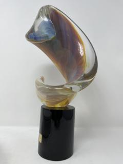 Curl Calcedonia Sculpture by Murano s Oscar Zanetti - 3948504