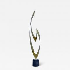 Curtis Jer 1987 Curtis Jere Eternal Flame Brass Floor Sculpture - 2747664