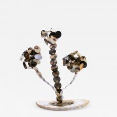 Curtis Jer Abstract Raindrop Tree Sculpture by D Berger circa 1970 in Brutalist Style - 1973271