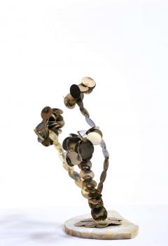 Curtis Jer Abstract Raindrop Tree Sculpture by D Berger circa 1970 in Brutalist Style - 1975286