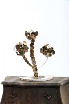 Curtis Jer Abstract Raindrop Tree Sculpture by D Berger circa 1970 in Brutalist Style - 1975289