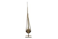 Curtis Jer American Mid Century Brass Model Of Ship By Curtis Jere - 4658808