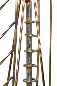 Curtis Jer American Mid Century Brass Model Of Ship By Curtis Jere - 4658809