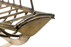 Curtis Jer American Mid Century Brass Model Of Ship By Curtis Jere - 4658814