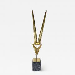 Curtis Jer American Modern Brass Animal Horn Sculpture Curtis Jere - 4230582