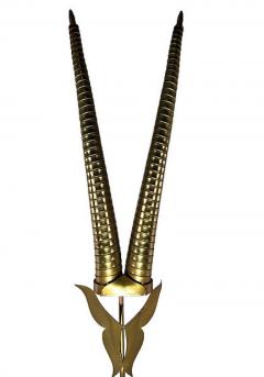 Curtis Jer American Modern Brass Animal Horn Sculpture Curtis Jere - 4619374