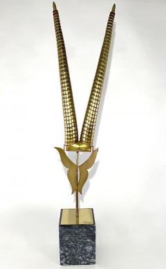 Curtis Jer American Modern Brass Animal Horn Sculpture Curtis Jere - 4709969