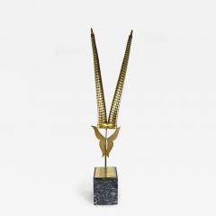 Curtis Jer American Modern Brass Animal Horn Sculpture Curtis Jere - 4709980