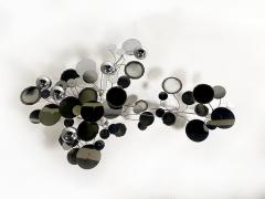 Curtis Jer American Modern Chrome Wall Sculpture Curtis Jere - 4628341
