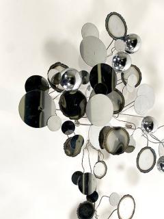 Curtis Jer American Modern Chrome Wall Sculpture Curtis Jere - 4628344