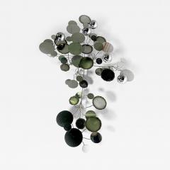 Curtis Jer American Modern Chrome Wall Sculpture Curtis Jere - 4703646