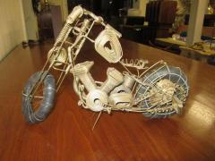 Curtis Jer Awesome C Jere Mid Century Modern Style Wire Mototcycle Metal Sculpture - 1843555