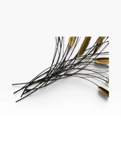 Curtis Jer BRUTALIST LEAVES FLOWER MIXED METALS WALL SPRAY - 4779473