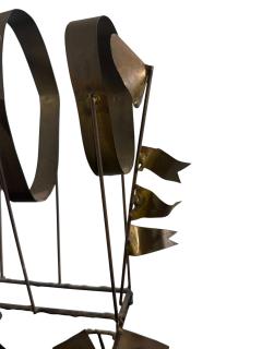 Curtis Jer BRUTALIST MAN DRIVING FLYING MACHINE SCULPTURE BY CURTIS JERE - 4649001