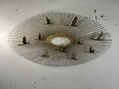 Curtis Jer BRUTALIST SUNBURST WITH BIRDS WALL SCULPTURE BY CURTIS JERE - 3636608