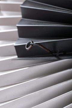 Curtis Jer Brass Chrome and Black Metal Wall Art Attributed to Curtis Jere circa 1980 - 1976047