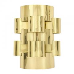 Curtis Jer C Jere Brass Cloud Sconces Signed - 2754499